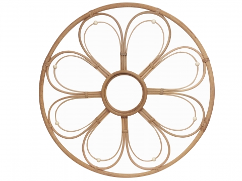 Contemporary rattan wall decor